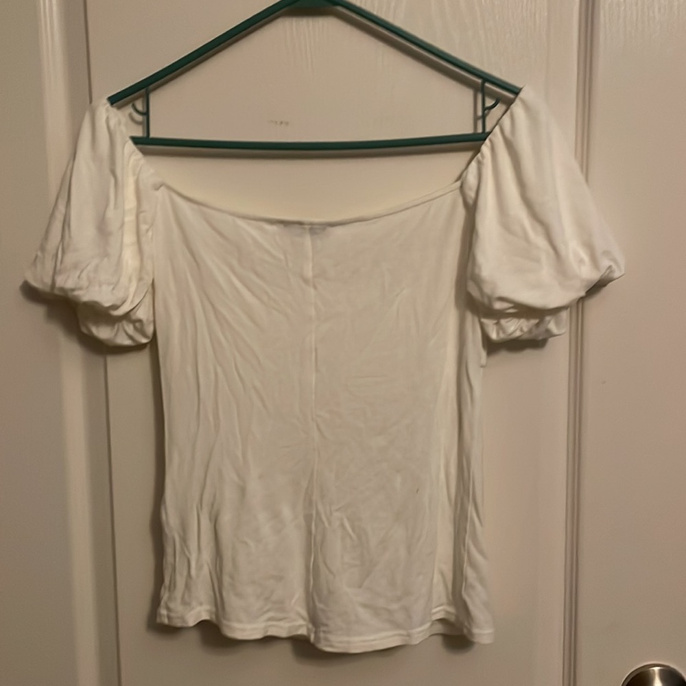 Puff sleeved white shirt - Picture 5 of 5